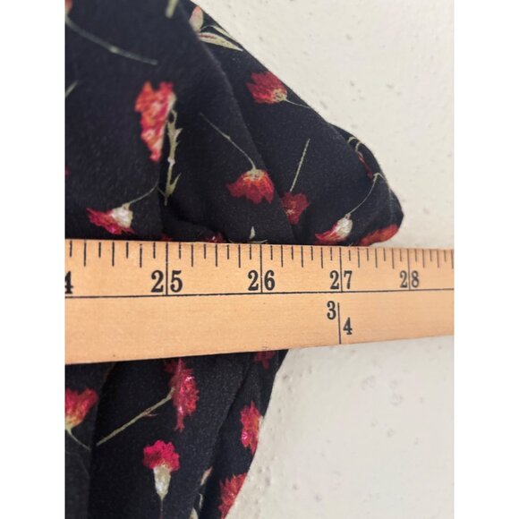 ModCloth X Collectif Black Floral Button-Up Blouse Size 2X Womens - Picture 7 of 10